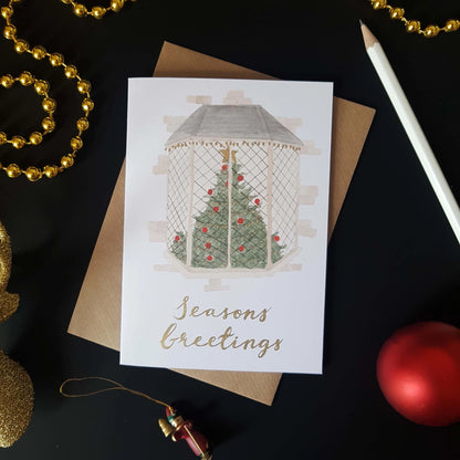 Seasons Greetings Bay Window Card