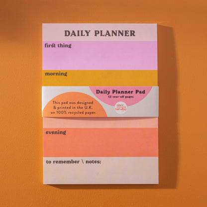 Daily Planner Pad - Pastel Colours