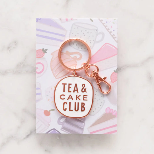 Tea and Cake Club -  Enamel Keychain