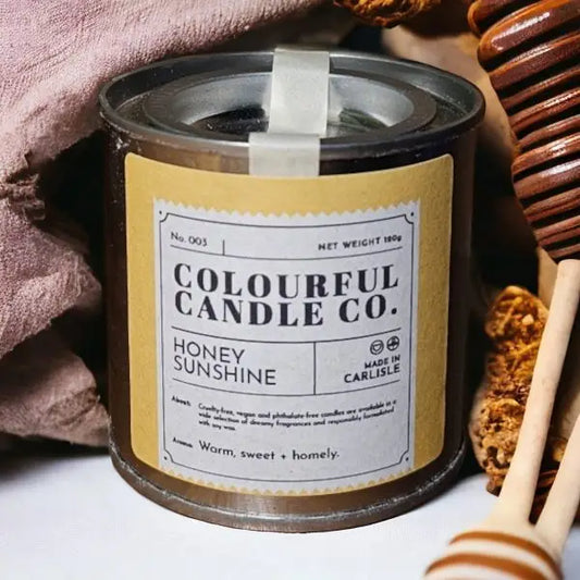 Honey Sunshine Soy Wax Tin Candle