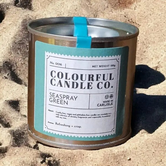 Seaspray Green Soy Wax Tin Candle