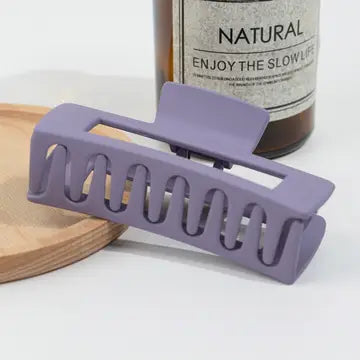 Rectangle Hair Clip - Light Purple