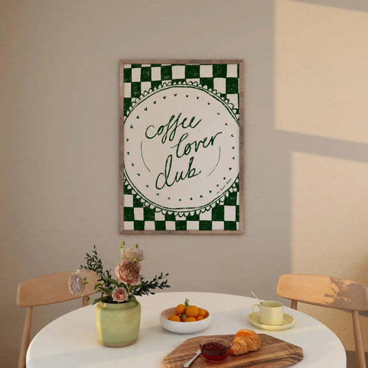 Coffee Lover Club Art Print - A3