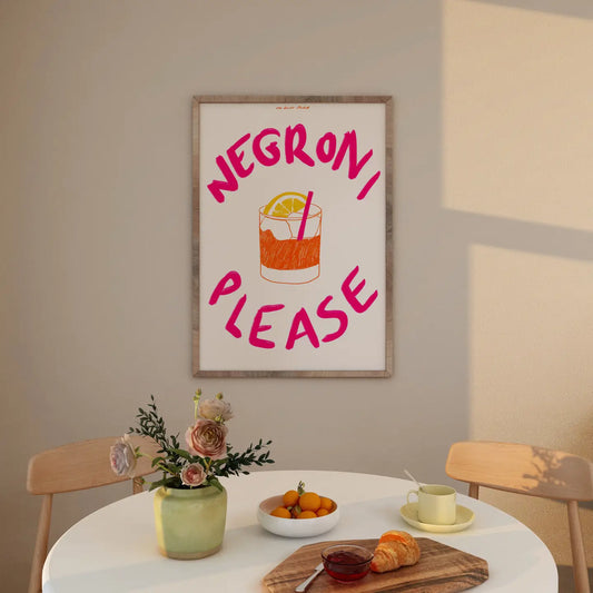 Negroni Please Art Print - A4