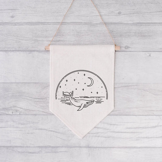 Whale - Wall Hanging Pennant