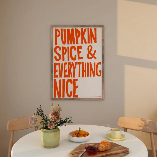 Pumpkin Spice Art Print - A5