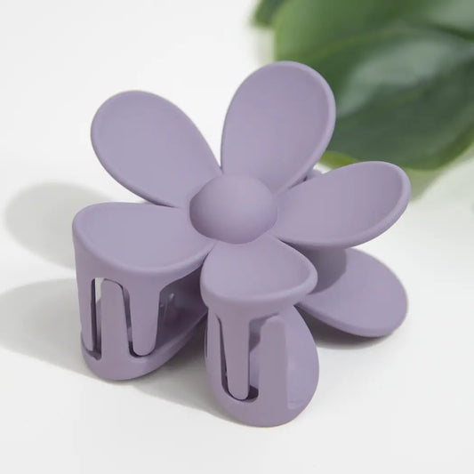 Matt Daisy Claw Clip - Purple