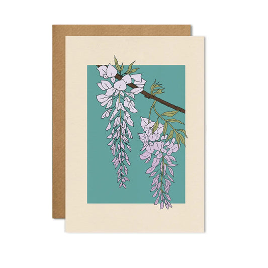 Wisteria Flower Card