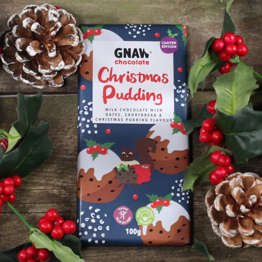 Gnaw Chocolate Christmas Pudding Bar