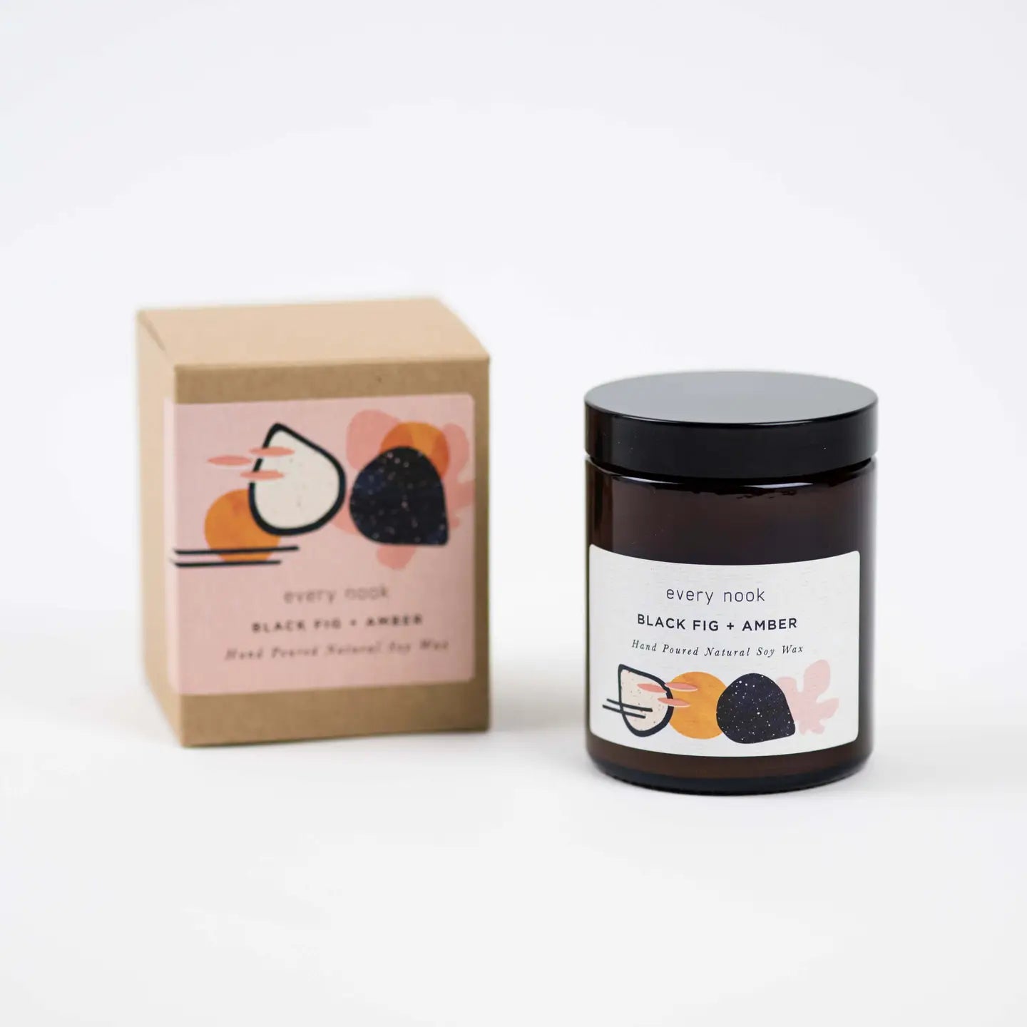 Black Fig and Amber Candle - Medium