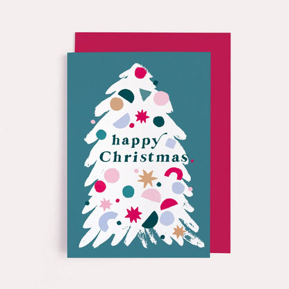 Happy Christmas Tree Card