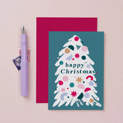 Happy Christmas Tree Card