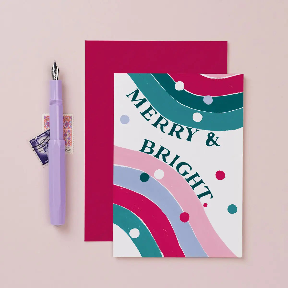 Merry and Bright Christmas Card