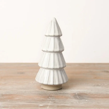 Christmas Tree Ceramic Ornament - Cream