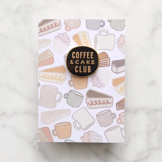 Enamel Pin - Coffee and Cake Club