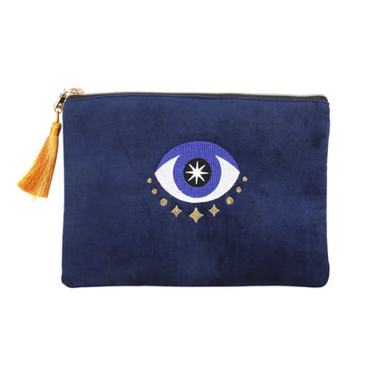 All Seeing Eye Velvet Makeup Pouch