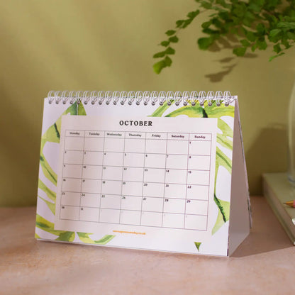 Tropical Greenery 2023 Desk Calendar